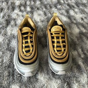 Nike Air Max 97 Metallic Gold Black (Women's) Size: 6.5
